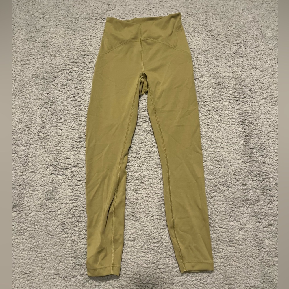Lululemon Fleece Lined Leggings Size 4 color green